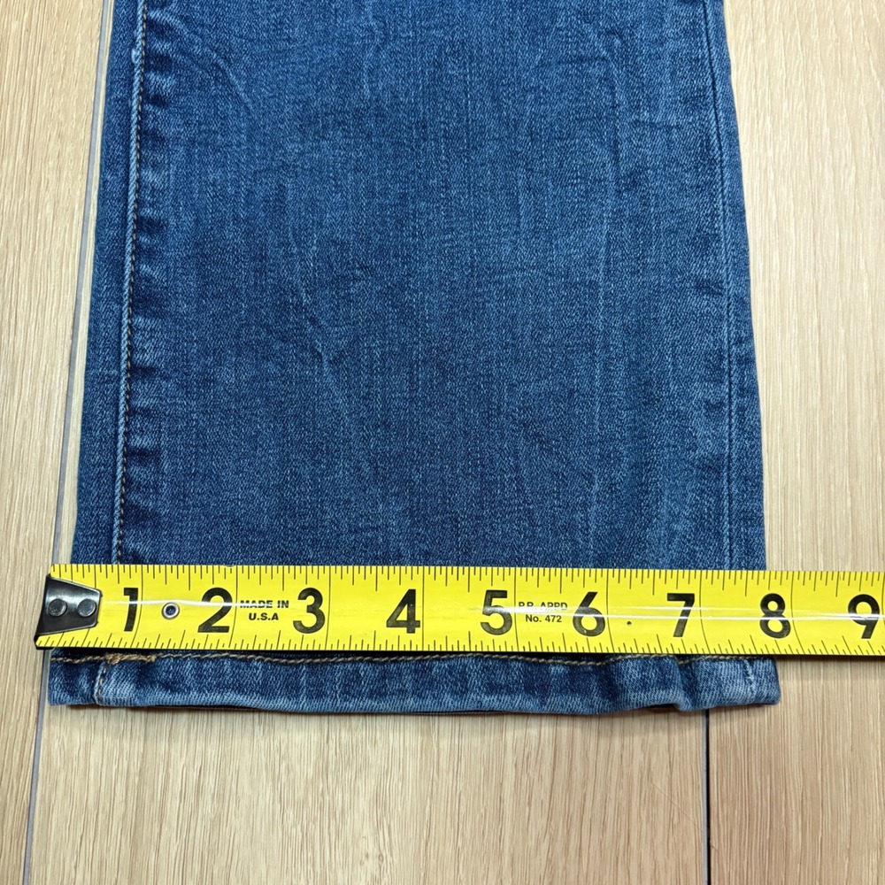 BKE Billie High Rise Slim Tailored Bootcut Jeans Blue Wash 27x31.5 Distressed - Picture 10 of 10